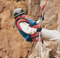 Abseiling highlands of Cumbria